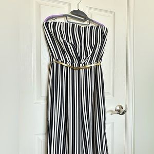 Jumpsuit black and white